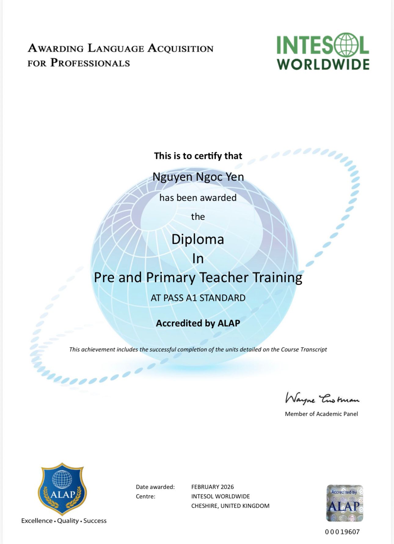 Diploma in Pre and Primary Teacher Training